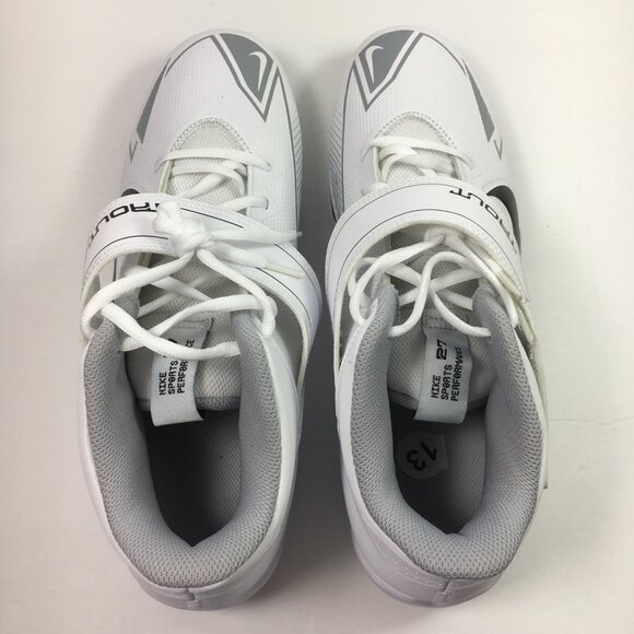 Nike Force Trout 8 Keystone Mens Baseball Cleats CZ5911-100 White Black Size 13 - Picture 5 of 6